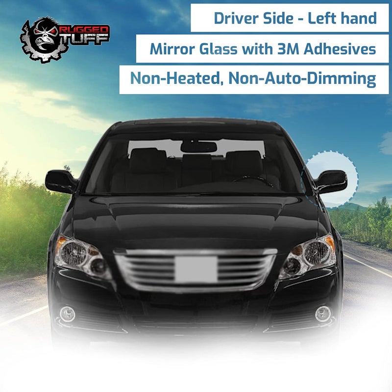 Rugged TUFF exactafit 8020SL Driver Side Mirror Glass Replacement Repair With Turn Signal Arrow Compatible With 2005 2006 2007 2008 2009 2010 Toyota Avalon - Image 5